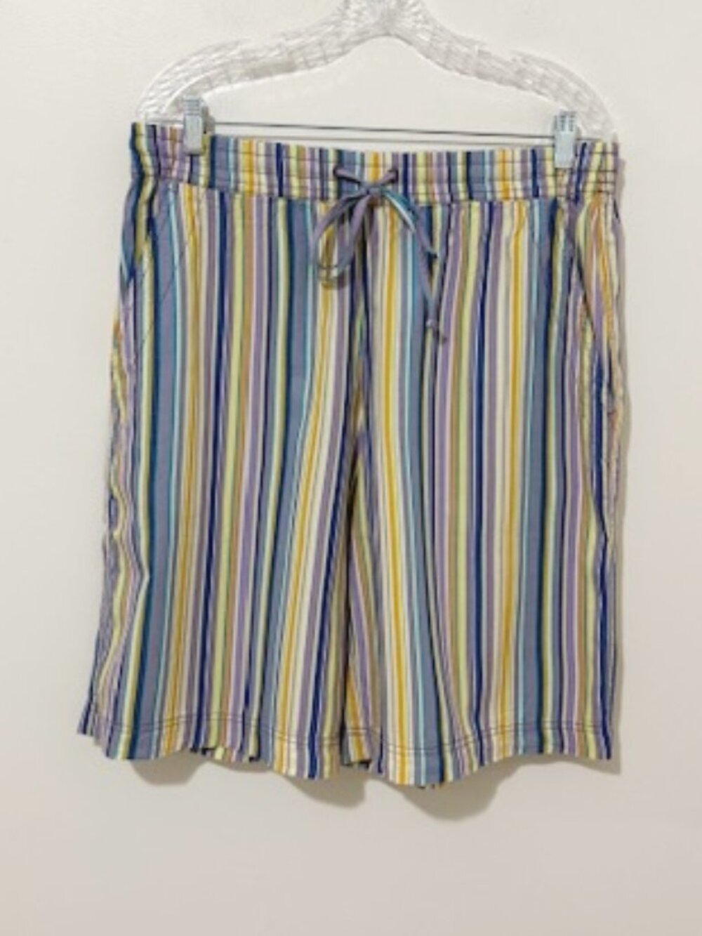 Free People Saylor Poplin Stripe Shorts Coastal Beach Boho Size M NWOT - Picture 2 of 4